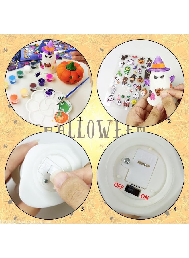 Home Smart Halloween Pumpkin Painting Set for Girls and Boys | Set Includes Pumpkin, Ghost, Color Paints Brushes and Pellet Ideal Gift for Children on Halloween - Image 4