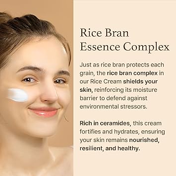 Imfrom Im from Rice Cream 169 Ounce 41 Rice Bran Essence with Ceramide Glowing Look Improves Moisture Skin Barrier Nourishes Deeply Soothing to Even Out Skin Tone Valentines Gift - Image 3