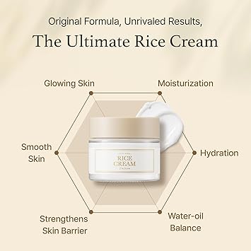 Imfrom Im from Rice Cream 169 Ounce 41 Rice Bran Essence with Ceramide Glowing Look Improves Moisture Skin Barrier Nourishes Deeply Soothing to Even Out Skin Tone Valentines Gift - Image 5