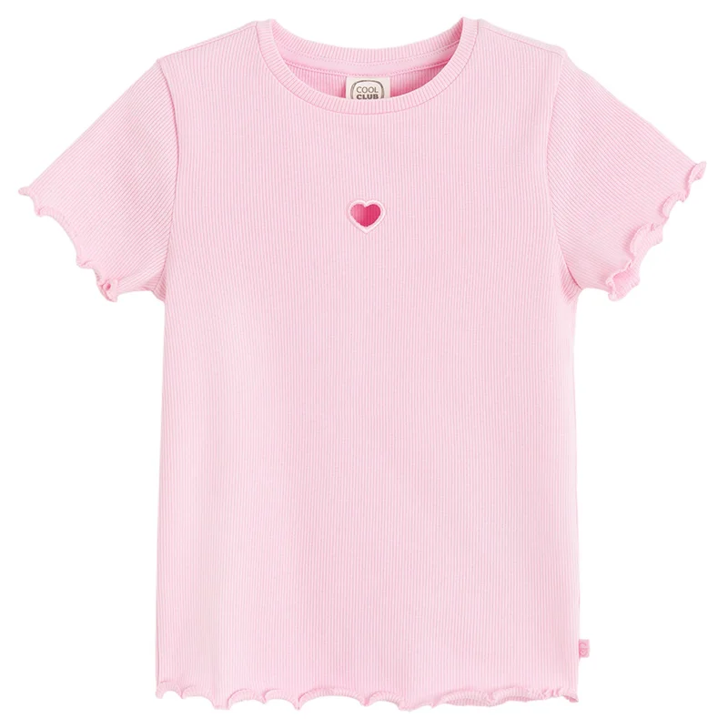كول كلوب من سمييك CCG3210535 PINK COTTON T-SHIRT S/S