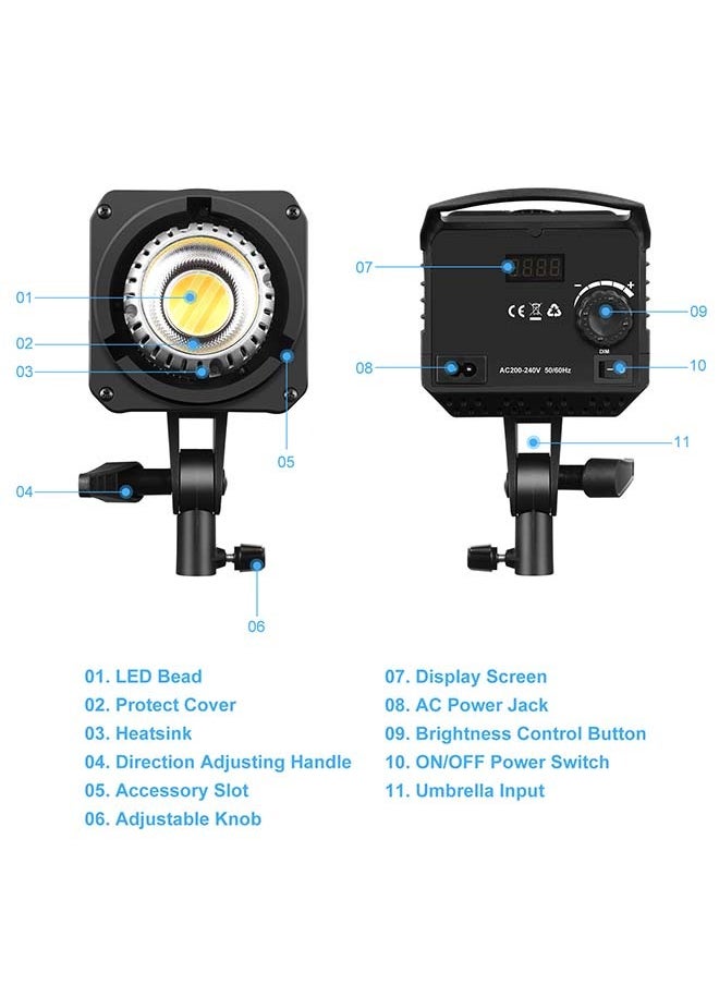 PULUZ - PULUZ 150W LED Continuous Photography Light - Dual Color Temperature with Remote Control - Image 1
