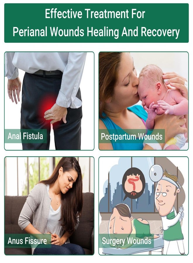 LMNOOP® Perianal Care Cream, Fast Healing Wounds for Anus Fissure, Abscess, Ulcer, Infection, Postpartum & Anal Fistula Surgery Wounds Recovery Ointment, Wound Treatment Cream for Itch Burning Relief - Image 2
