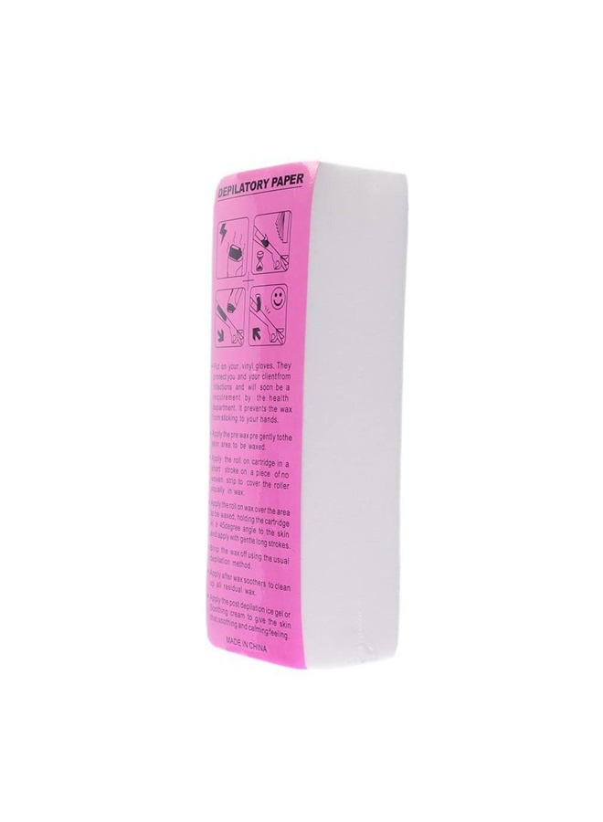 VASANA 100PCS Professional Non Woven Hair Removal Wax Paper Body and Facial Wax Strips Epilator 8x3inch for Lady Women Men - Image 1