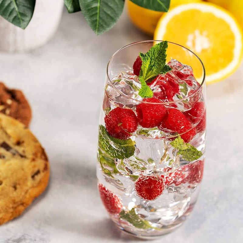 Primeworld Water And Juice Glass280Ml Set Of 12 Pieces Tall Glass For Water Juice Soft Drinks Cocktail Mojito Perfect For Home Restaurants And Parties Transparent - Image 2