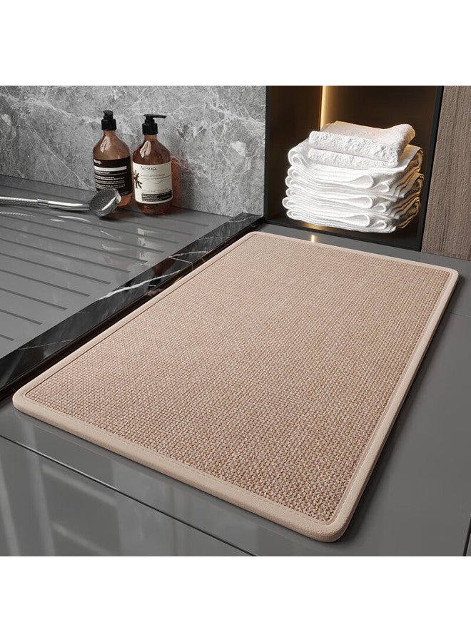 Zhujun Bathroom Mat, Quick-drying Absorbent Mat For Bathroom Entrance, Non-slip Foot Mat For Toilet, Entrance Doormat, 50x80cm - Image 1
