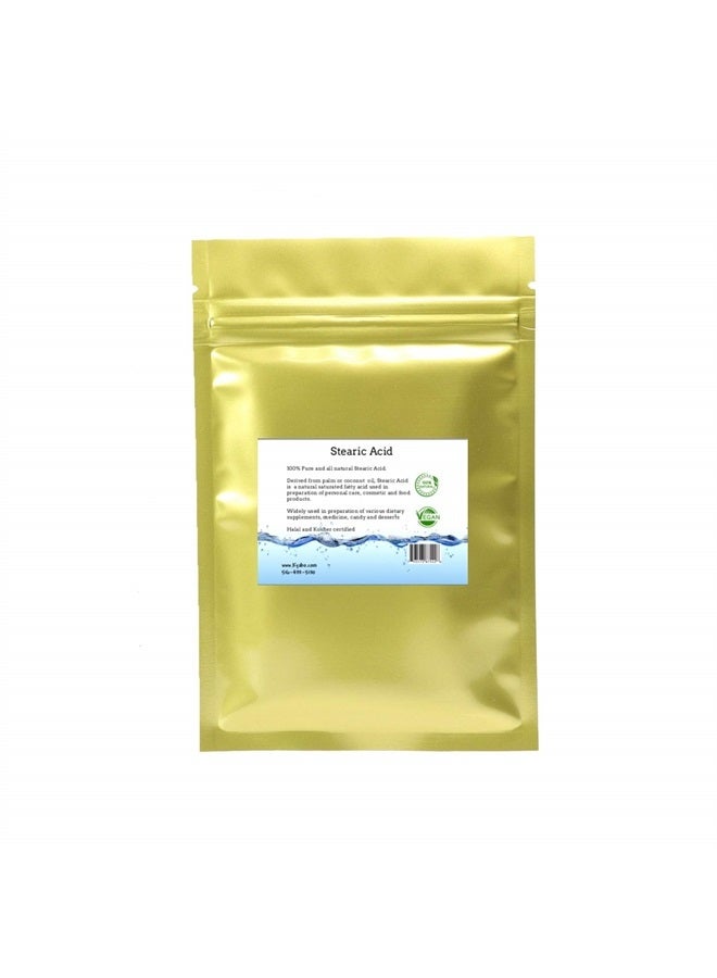 Kyabo Stearic Acid (Triple Pressed) - Food and Cosmetic Grade - All Natural - Halal (1/2lb) - 8oz - Image 1