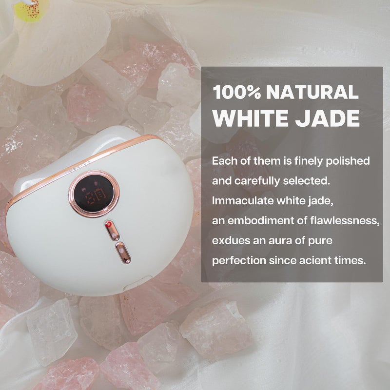 VRAIKO Aurora LED Gua Sha Device, Jade Stone Gua Sha Facial Tool with Heat and Vibration, Face Massager for Anti-Aging Wrinkles Puffiness Skin Rejuvenation and Toning (Aurora) - Image 5