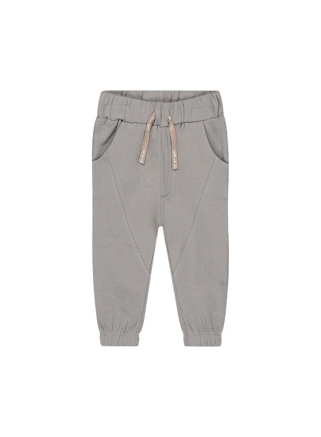 Dirkje boys' loose fit grey jogging bottoms with side seams - Image 1