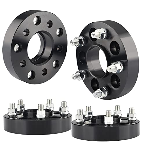 EZISOE 5x4.5 to 5x5 Hubcentric Wheel Adapters for JK Wheels on TJ YJ KK XJ ZJ Vehicle, 1.25'' 5x114.3mm to 5x127mm Convert Wheel Adapter 71.5mm Hub Core with 1/2 Thread Pitch - Image 1