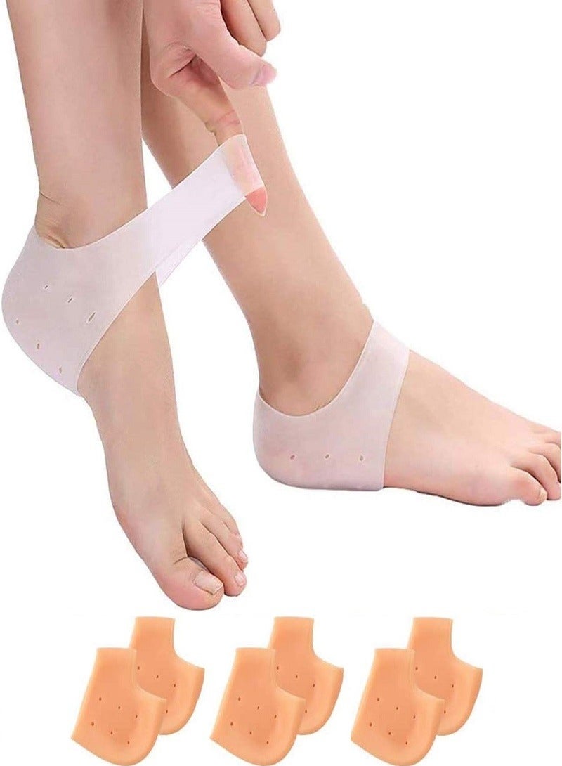 AGD 3-Pair Of Breathable Anti-Drying Gel Heel Protectors - Image 1