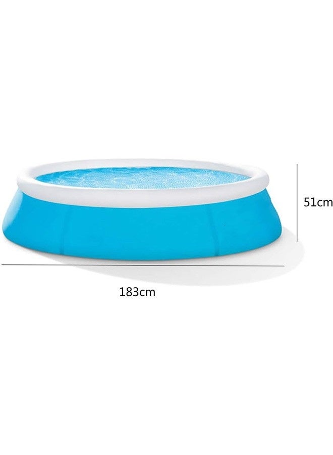 Generic Swimming Pool for Family ，Foldable Inflatable Pools，Large Family Pool for Backyard, Garden, Balcony（183×51CM） - Image 2
