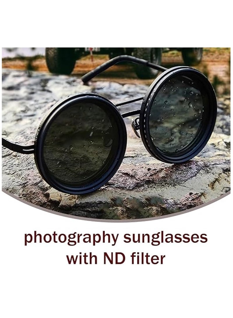 Generic Adjustable Lenses Sunglasses, 1-9 Gears Light Control with ND Filter Lenses for Driving, Outdoor, Sports, Fishing - Image 3