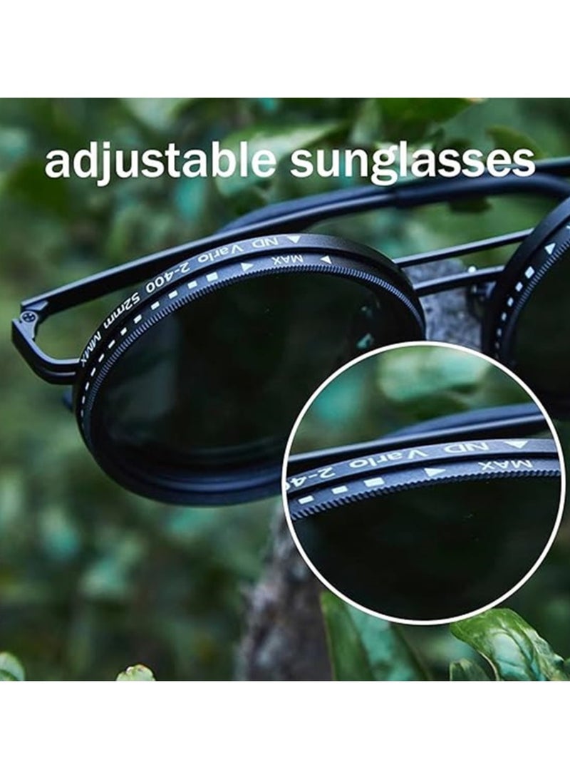 Generic Adjustable Lenses Sunglasses, 1-9 Gears Light Control with ND Filter Lenses for Driving, Outdoor, Sports, Fishing - Image 4