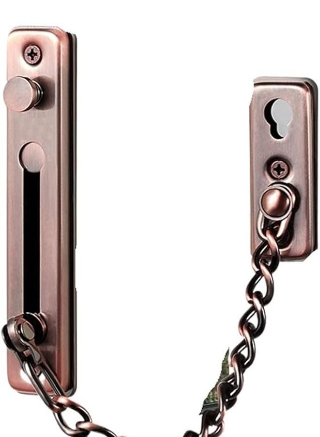 Red Bronze 304 Stainless Steel Anti Theft Security Door Lock Thickened Hardware - Image 1