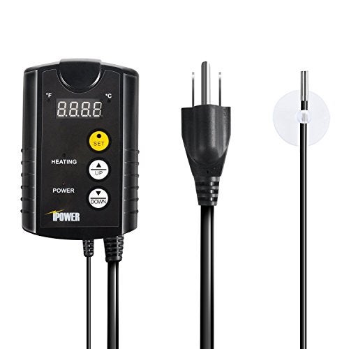 iPower 10" x 20" Warm Hydroponic Seedling Heat Mat and Digital Thermostat Control Combo Set for Seed Germination, Black - Image 4