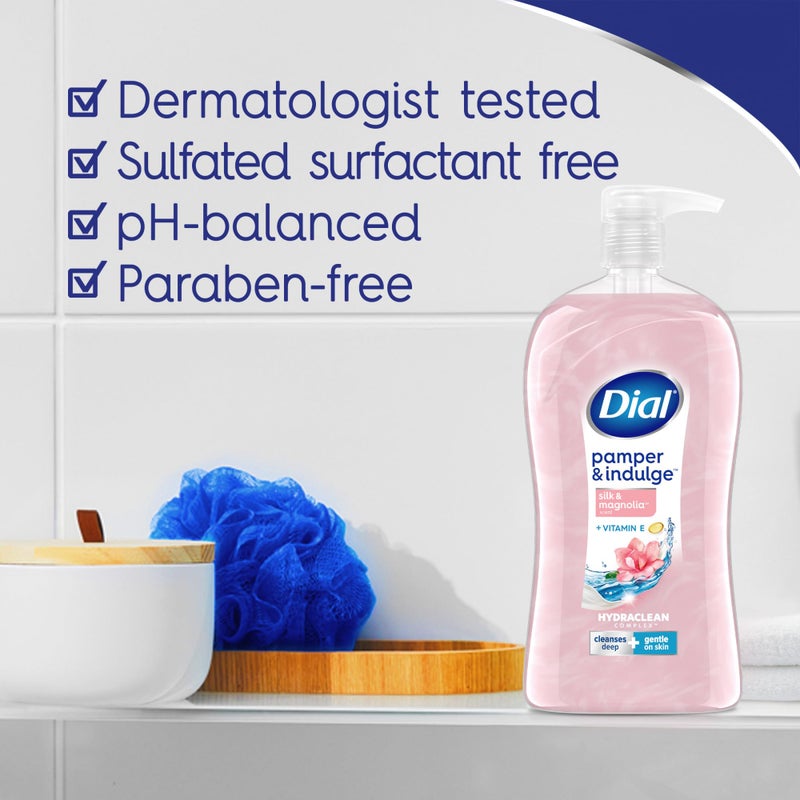 Dial Body Wash, Pamper & Indulge, Silk & Magnolia, 32 fl oz - Image 3