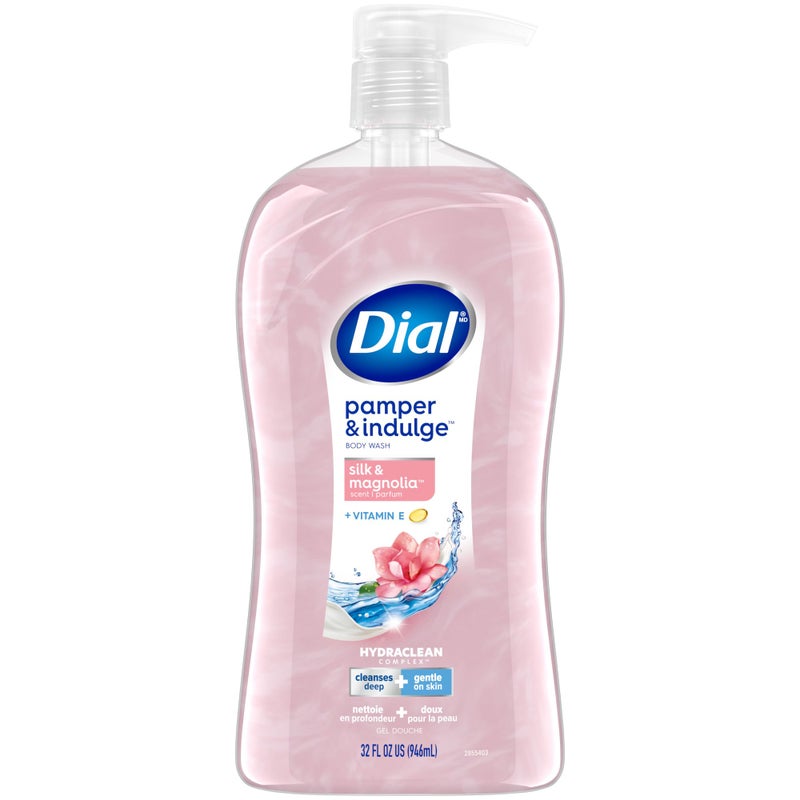 Dial Body Wash, Pamper & Indulge, Silk & Magnolia, 32 fl oz - Image 1