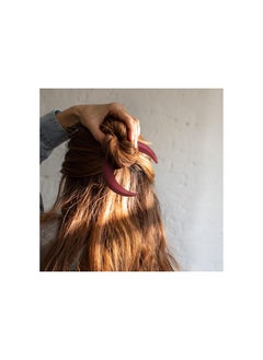2Pcs Wooden Crescent Hair Clip Women's Hand Carved Crescent Fork, Moon Barrette, Moon Hair Stick, Hair Comb Hair Styling Tool, Ladies Coiled Hair Jewelry Coiled Hairpin (4.4in, C)