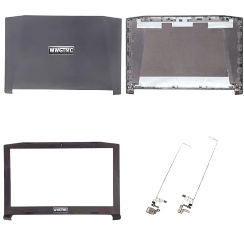 WWGTMC Replacement LCD Back Cover Rear Case Top Lid Hinges with Front Bezel for Acer Nitro 5 AN515-51 AN515-41 AN515-53 AN515-42 Series Laptop 60.Q2SN2.002 AP211000700 AP211000800 - Image 1