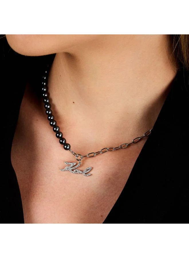 Karl Lagerfeld  Klayr02 Pearl Necklace  | Best Price UAE