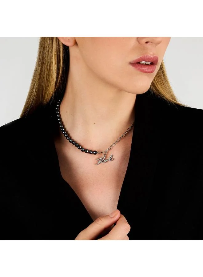 Karl Lagerfeld  Klayr02 Pearl Necklace  | Best Price UAE