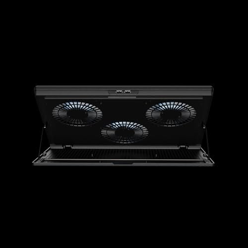 GAMDIAS Aether E1 | Triple Fan Laptop Cooling Pad Upto 19', 2 USB Port, 7 Adjustable Height Angles | Powerful Cooling Pad | 1300 RPM Speed | Noise Level 21DBa - Image 4