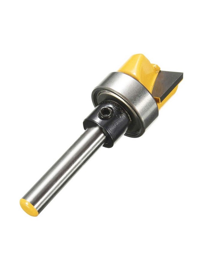 Yakamoz 1/4 Inch Shank Flush Trim Hinge Mortising Template Router Bit with Ball Bearing Woodworking Milling Cutter Tool