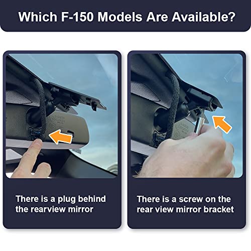Fitcamx 4K Dash Cam Suitable for Ford F150 & F250 2021-2025 Limited XLT XL Raptor Lariat Platinum King Ranch Tremor, OEM Look, UHD 2160P Video, WiFi&APP, Loop Recording, G-Sensor, Plug&Play, 64GB Card - Image 2