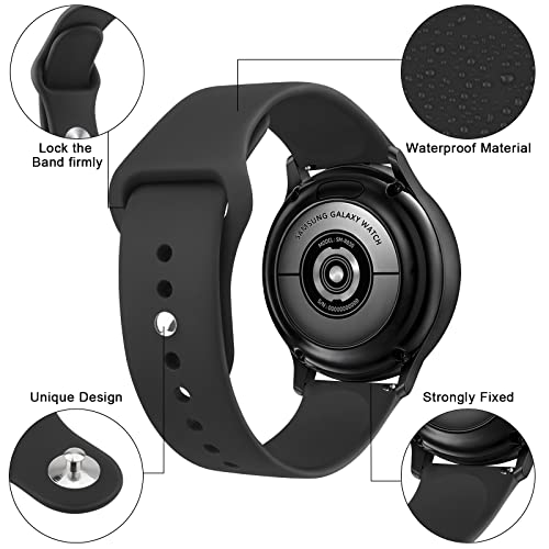 Tobfit Silicone 22mm SmartWatch Strap Compatible with ColorFit Pro 4/Pro 4 Max/Ultra/Ultra 2, Amazfit GTR 47mm/ GTR 2E, Galaxy Watch 3 45mm, Realme S/S Pro & All 22mm Watches,Black - Image 4
