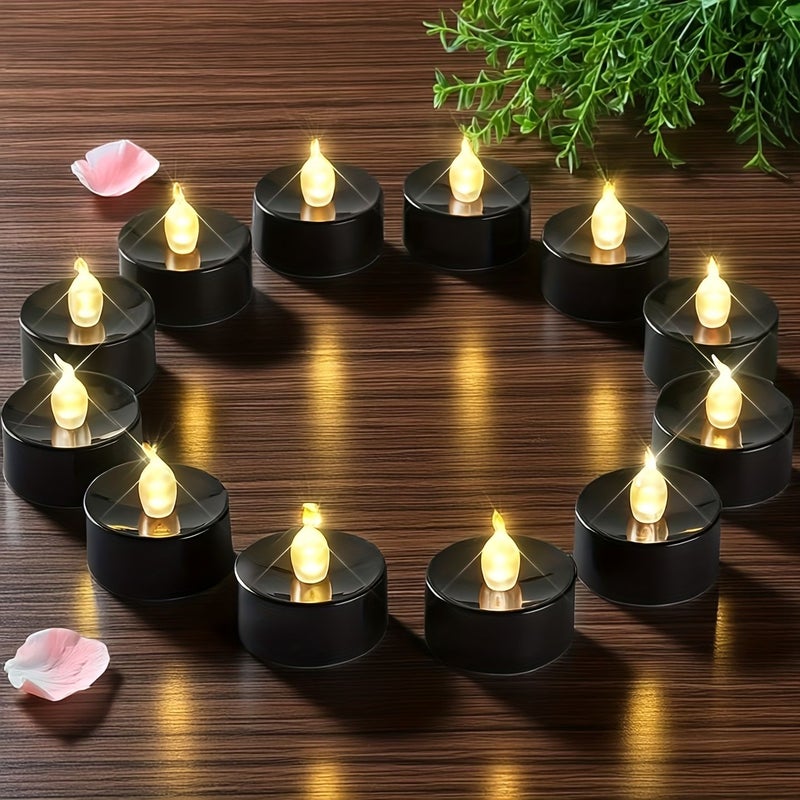 20 Pack LED Tea Light Candles 200 Hour CR2032 Battery Flickering Realistic Warm Glow - Image 1