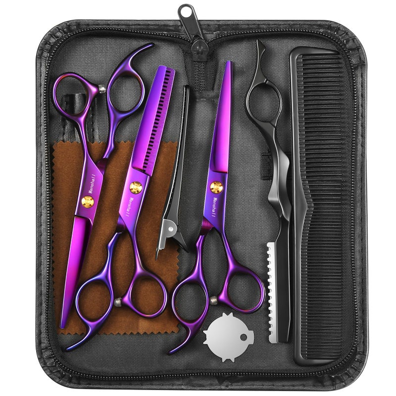 Wenshall Hair Cutting Scissors Professional 6.89 inch Barber Scissors Multifunctional Salon Thinning Scissors Straight Shears Tools for Mother Father Friends' Christmas Gift - Image 1