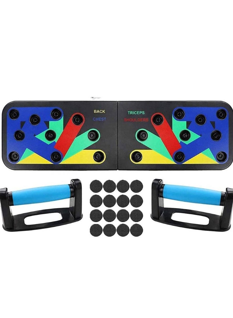 Generic 9 in 1 Push Up Rack Board,Multifunction gym system for muscle exercises for home workouts  - Image 1