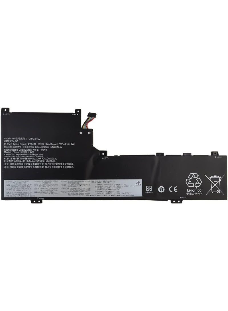Terabyte 15.36V 62.3Wh L19M4PD2 L19L4PD2 5B10W67424 Battery Compatible for Len.ovo Ideapad Yoga S740-14IIL Series - Image 1