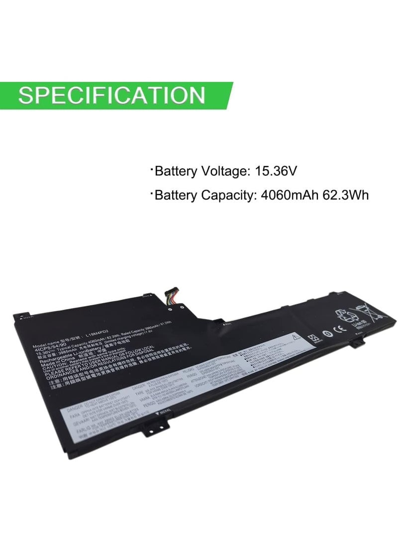 Terabyte 15.36V 62.3Wh L19M4PD2 L19L4PD2 5B10W67424 Battery Compatible for Len.ovo Ideapad Yoga S740-14IIL Series - Image 2