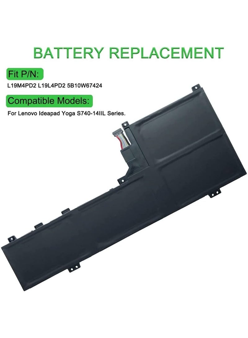 Terabyte 15.36V 62.3Wh L19M4PD2 L19L4PD2 5B10W67424 Battery Compatible for Len.ovo Ideapad Yoga S740-14IIL Series - Image 3