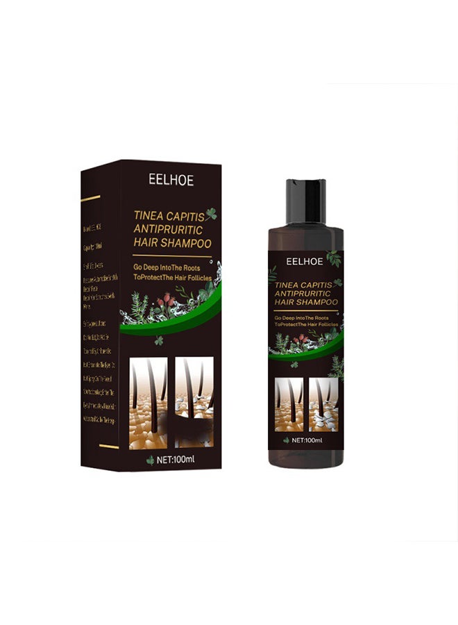 EELHOE Tinea Capitis Antipruritic Hair Shampoo, Anti-Dandruff Shampoo, Shampoo For Scalp Prone To Folliculitis, Dermatitis, Dandruff, Mites, Itchy And Flaky Scalp, Treats Dandruff And Seborrheic Dermatitis - Image 1