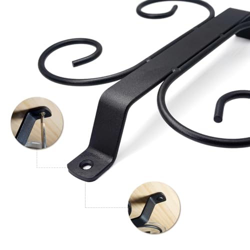 GeLive 9-inch Under Cabinet Wine Glass Holder Stemware Rack Glass Storage Hanger With 4 Hooks Organizer for Kitchen Bar RV (Black) - Image 2