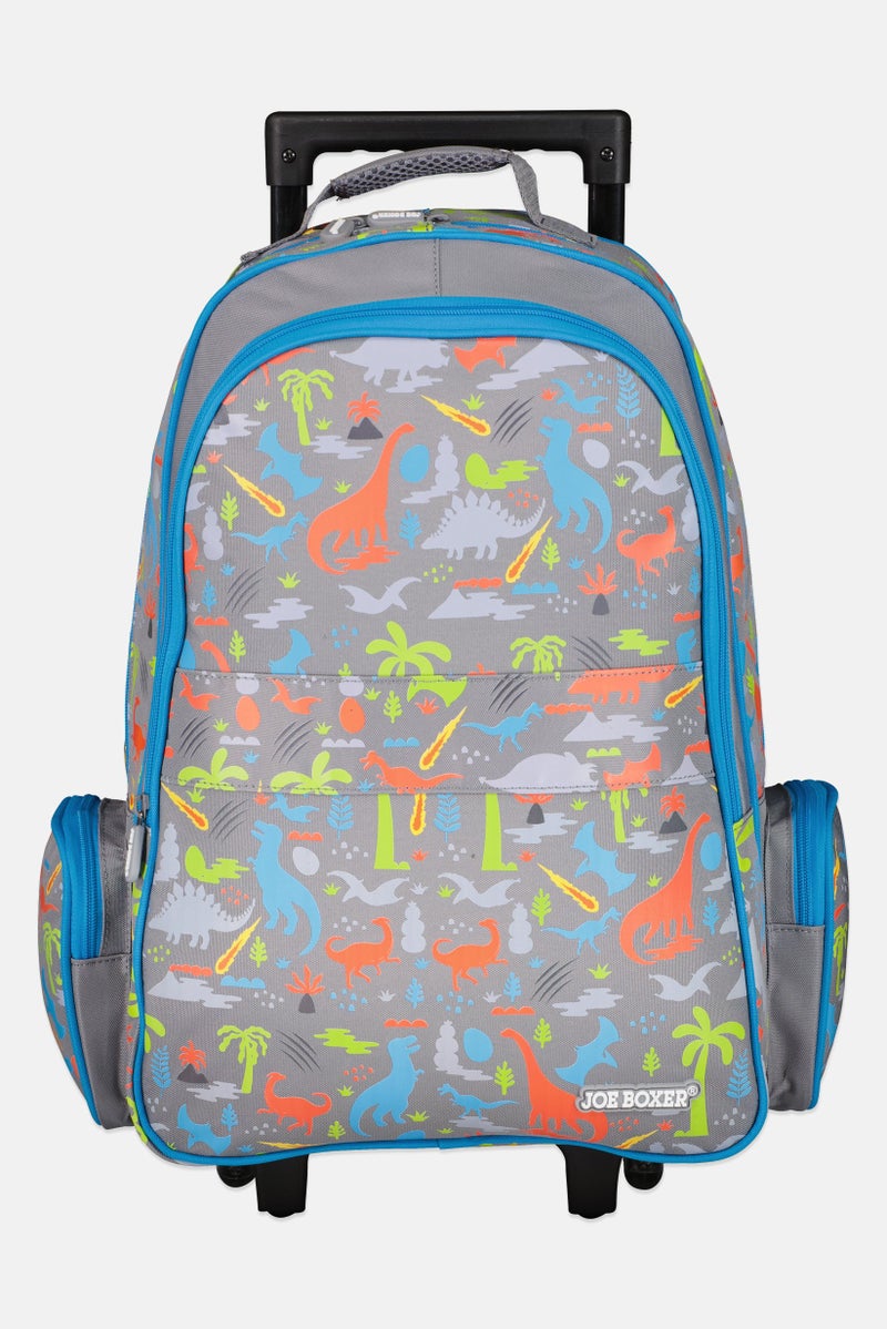 Joe Boxer Kids Boy Graphic Print Trolly Backpack, Multicolor - Image 1