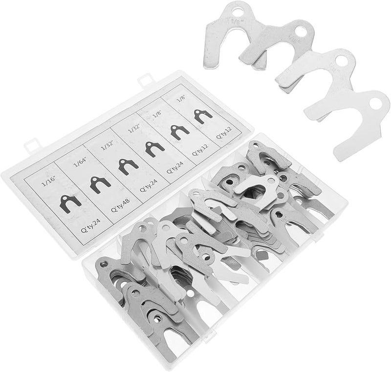 144 قطعة مجموعة وسادات محاذاة السيارة لأجزاء هيكل السيارة سهلة التركيب بأحجام متنوعة - Image 2