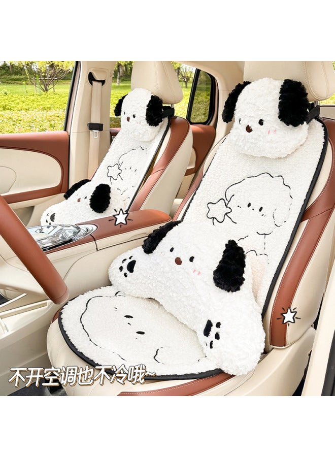 Cartoon car headrest neck pillow cute plush soft car seat pillow four seasons universal car pillow - Image 4