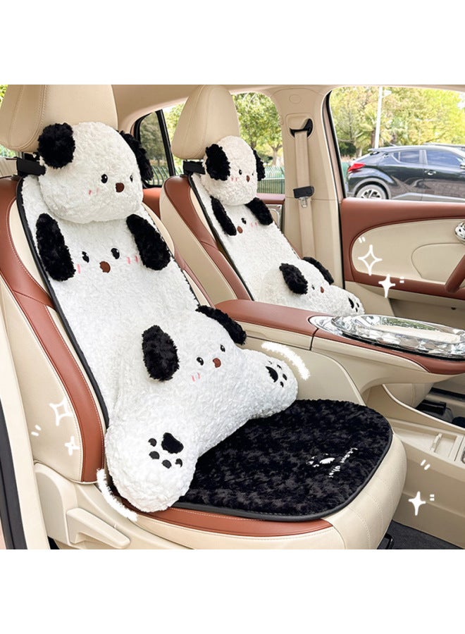 Cartoon car headrest neck pillow cute plush soft car seat pillow four seasons universal car pillow - Image 3