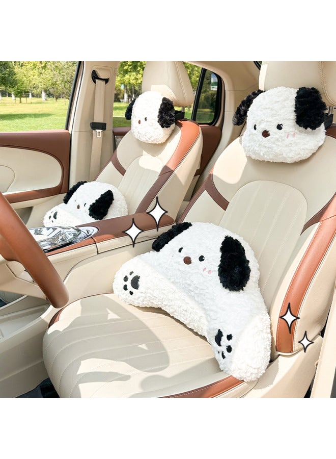 Cartoon car headrest neck pillow cute plush soft car seat pillow four seasons universal car pillow - Image 2