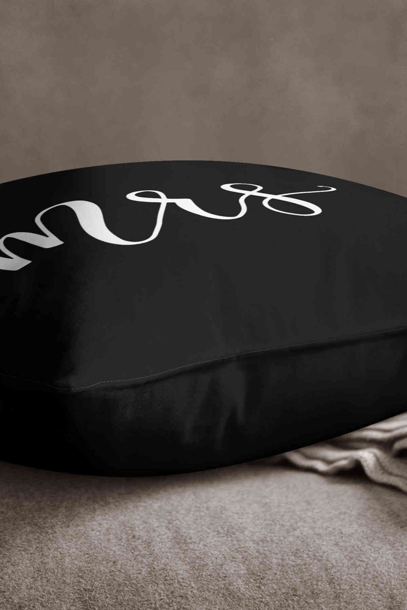 Velvet Babyface Black White Mrs. Women's Digital Printed Throw Pillow Case - Black - CGH320  - Image 2