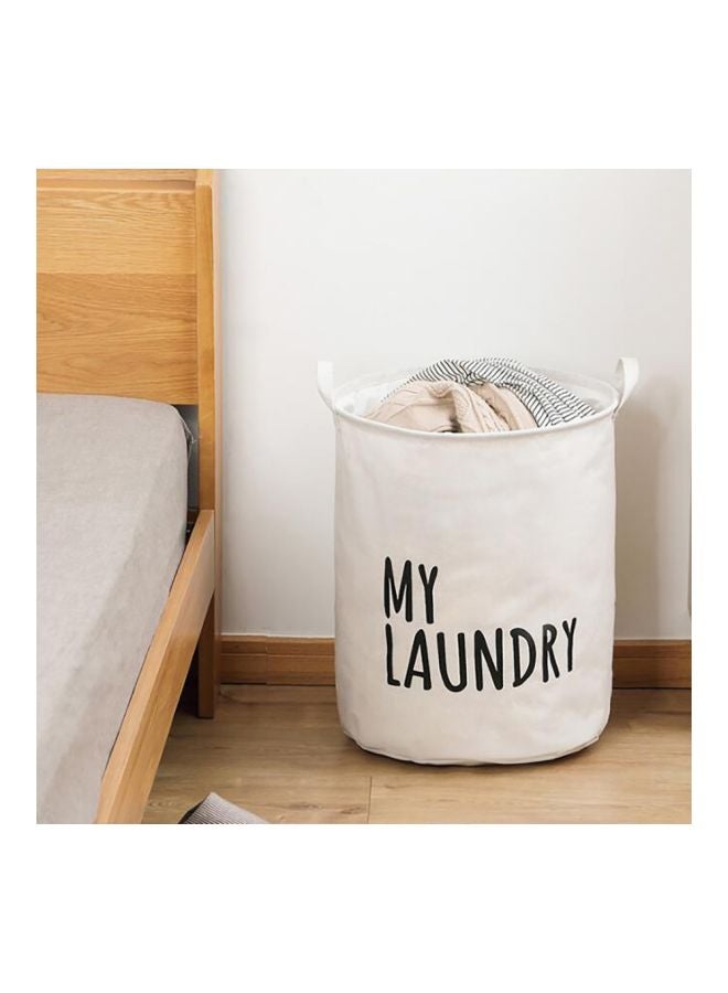 NIBEMINENT 2-Piece Laundry Bag Set Blue/White/Black 35x45cm - Image 2