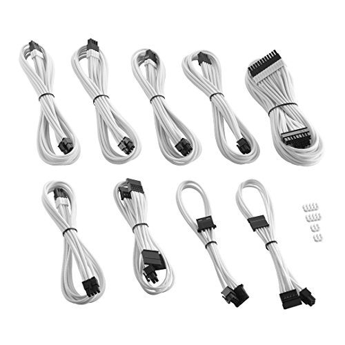 CableMod RT-Series Pro ModMesh Sleeved Cable Kit for ASUS/Seasonic/Phanteks Revolt (White) - Image 2