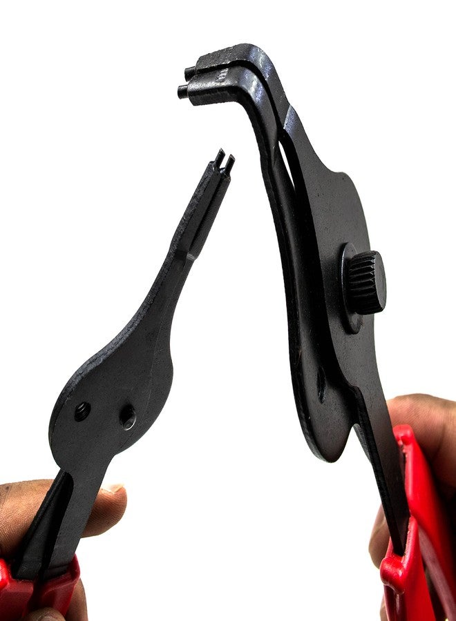 Bastex 11 piece Internal External Plier Set for Retaining Snap Ring and Circlip Removal Tools for Automobiles Lawnmowers and Farm Equipment Maintenance. Easy Push nut E Spiral an Split ring Removal. - Image 4