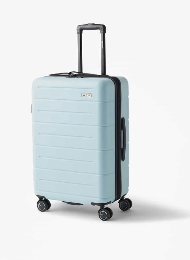 وايف Textured Hardcase Luggage Trolley Bag with Retractable Handle