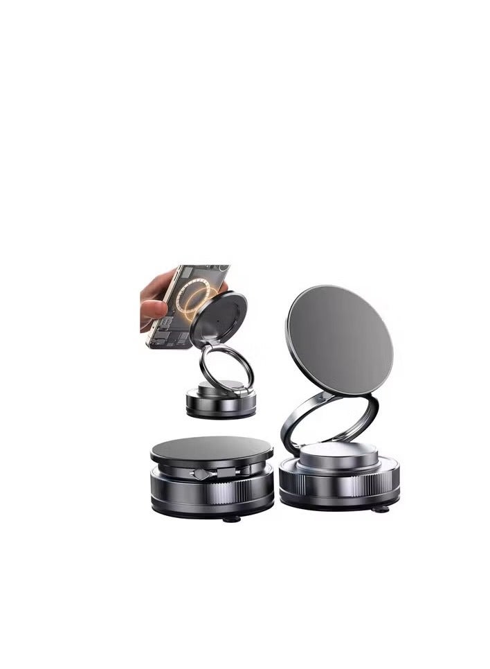 ستاند شفط هواتف مغناطيسي CCT28 مع دوران 360° – حامل قوي للسيارة والمكتب - Image 1