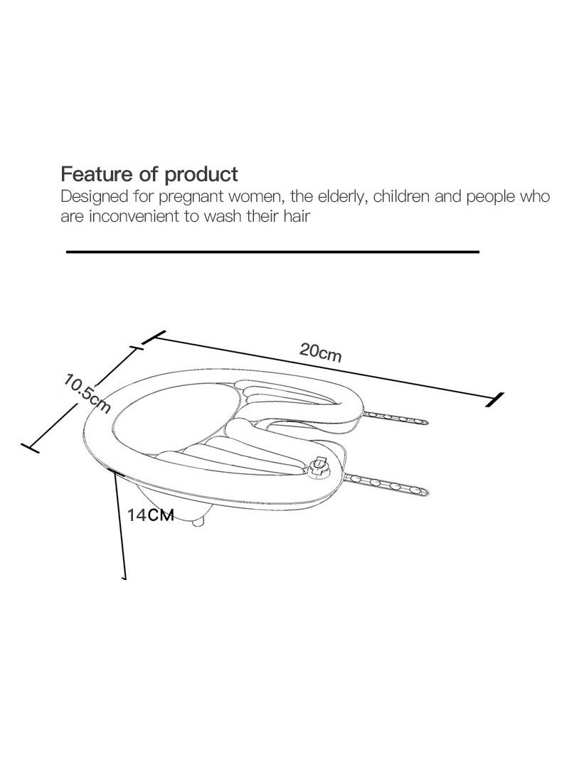 Sharpdo - Mobile Salon - Portable Inflatable Rinse Basin for Washing and Cutting Hair at Home and in Bed Without a Salon Chair - Image 1