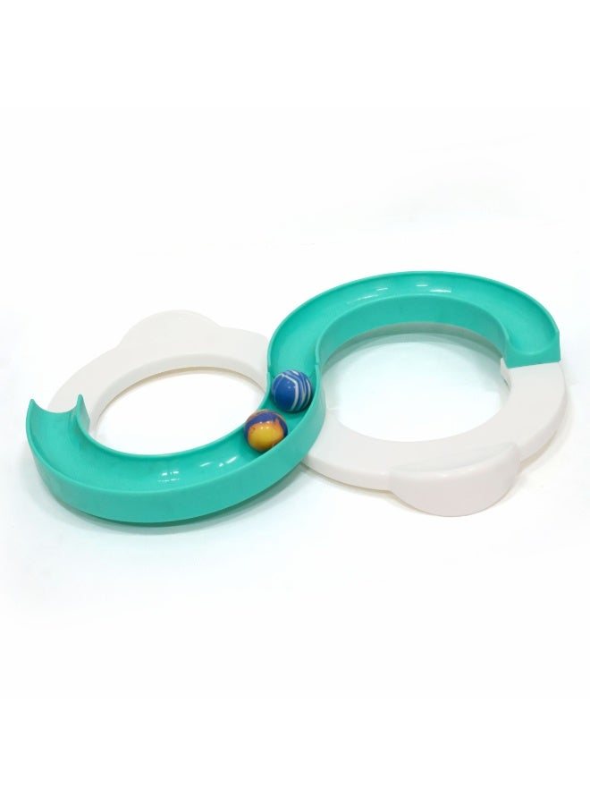 Chanak Infinite Loop Balancing Toy, Creative Track With 1 Bouncing Ball, 8-Shaped Balancing Loop For Kids (Color as per Availability) - Image 1